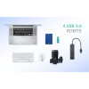 USB-keskitin i-tec Advance USB 3.0 ohut passiivinen HUB 4 porttia