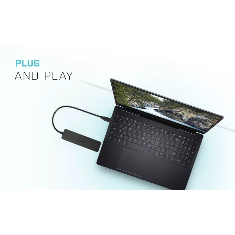USB-keskitin i-tec Advance USB 3.0 ohut passiivinen HUB 4 porttia
