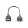 DIGITUS USB 3.0 -kaapeli USB A - Micro USB B (ak-300117-003-s)