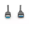 DIGITUS USB 3.0 -jatkokaapeli Type-A uros/naaras 3,0 m (ak-300203-030-s)