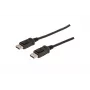 DIGITUS DisplayPort-liitäntäkaapeli, DP M/M, 1 m painosulkimella, Ultra HD 4K musta