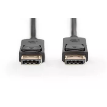 DIGITUS DisplayPort-liitäntäkaapeli DP M/M 2 m lukituksella DP Ultra HD 4K musta