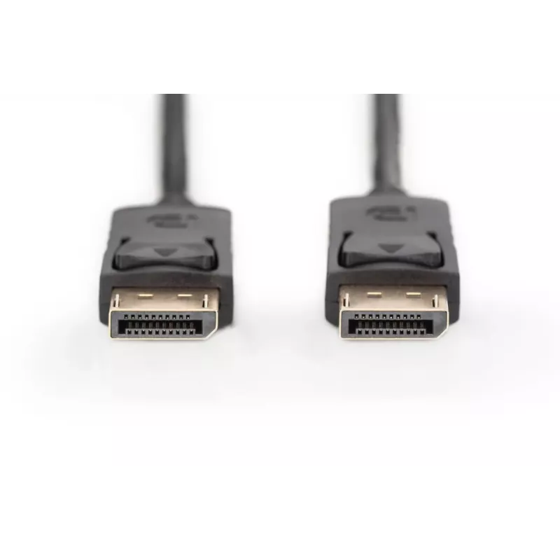 DIGITUS DisplayPort-liitäntäkaapeli DP M/M 2 m lukituksella DP Ultra HD 4K musta