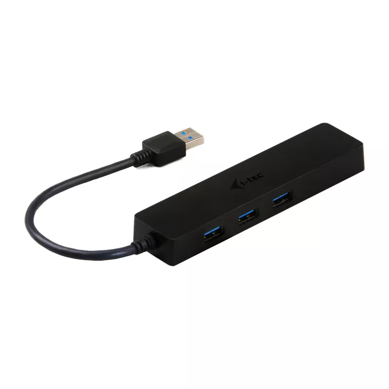 i-tec Advance USB 3.0 ohut HUB 3 porttia Gigabit Ethernet -adapteri musta