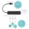 i-tec Advance USB 3.0 ohut HUB 3 porttia Gigabit Ethernet -adapteri musta