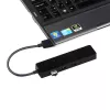 i-tec Advance USB 3.0 ohut HUB 3 porttia Gigabit Ethernet -adapteri musta