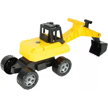 Lena GIGA TRUCKS kaivinkone, kaivinkone, 3 v, muovi, musta, keltainen