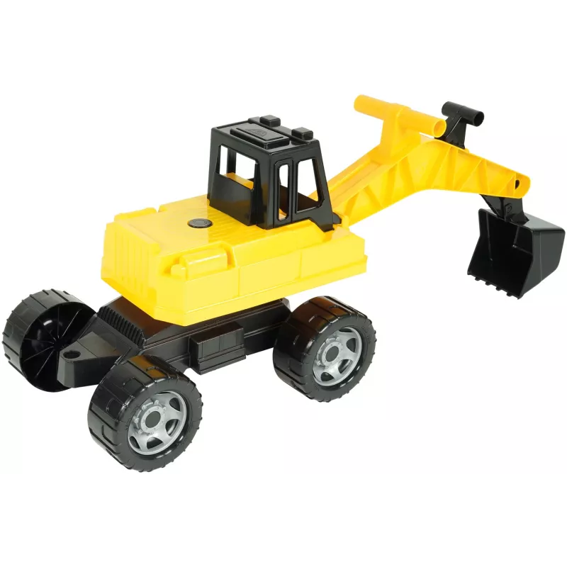 Lena GIGA TRUCKS kaivinkone, kaivinkone, 3 v, muovi, musta, keltainen