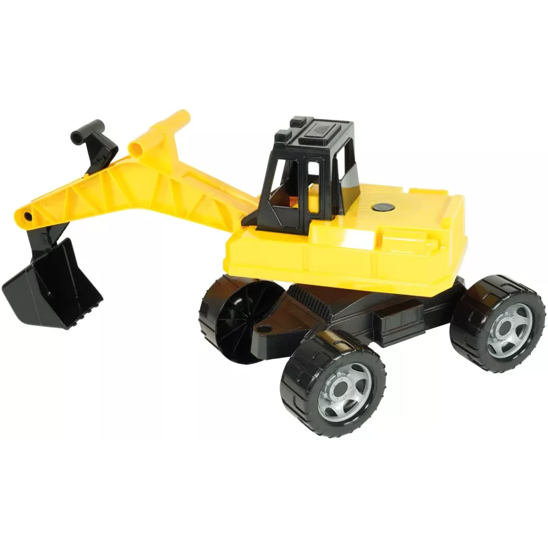 Lena GIGA TRUCKS kaivinkone, kaivinkone, 3 v, muovi, musta, keltainen