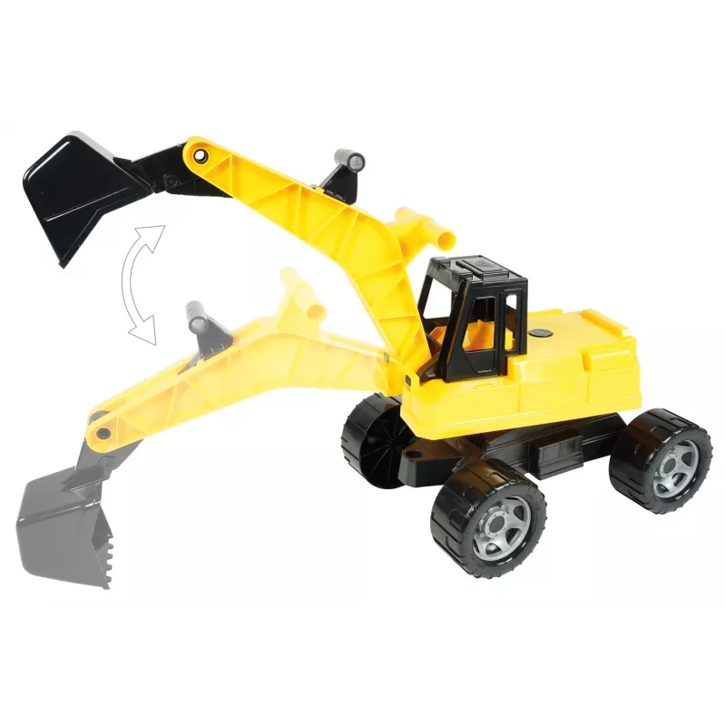 Lena GIGA TRUCKS kaivinkone, kaivinkone, 3 v, muovi, musta, keltainen