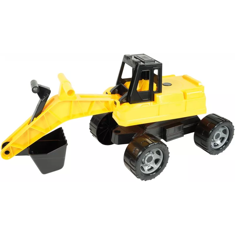 Lena GIGA TRUCKS kaivinkone, kaivinkone, 3 v, muovi, musta, keltainen