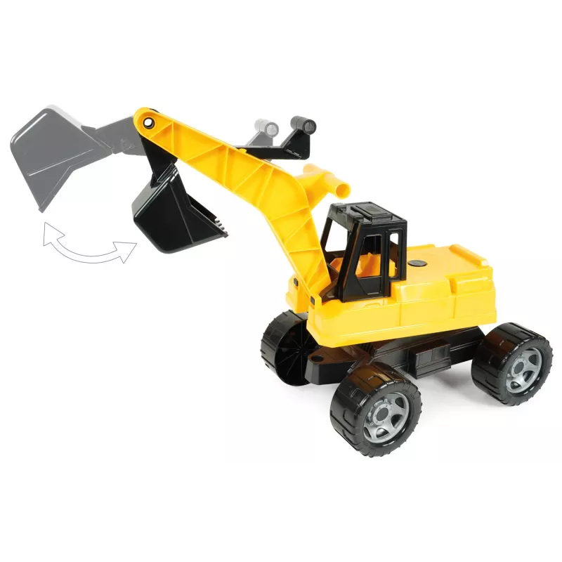 Lena GIGA TRUCKS kaivinkone, kaivinkone, 3 v, muovi, musta, keltainen