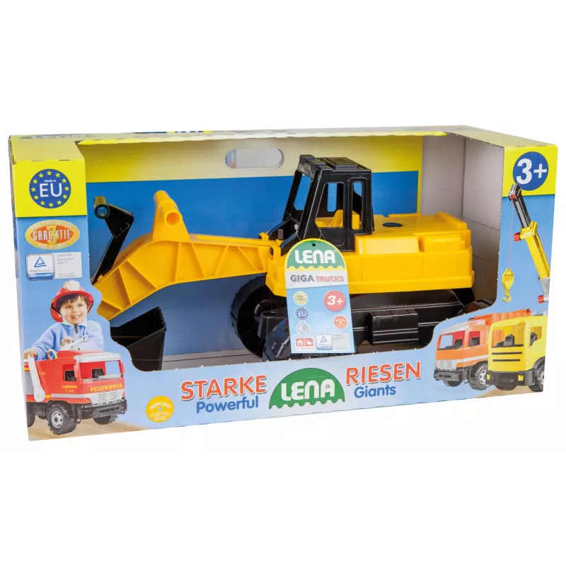 LENA GIGA TRUCKS 02047 kaivinkone musta-keltainen