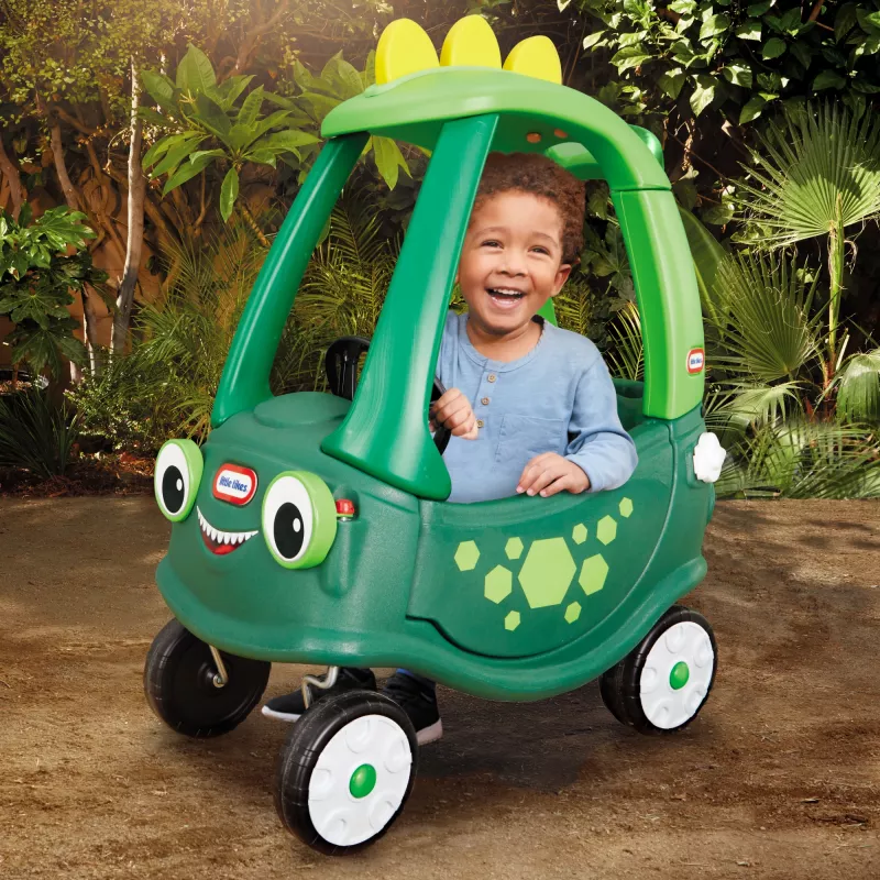 Little Tikes Cozy Coupe Dino, 1,5 vuotta, 4 pyörää, muovi, musta, vihreä