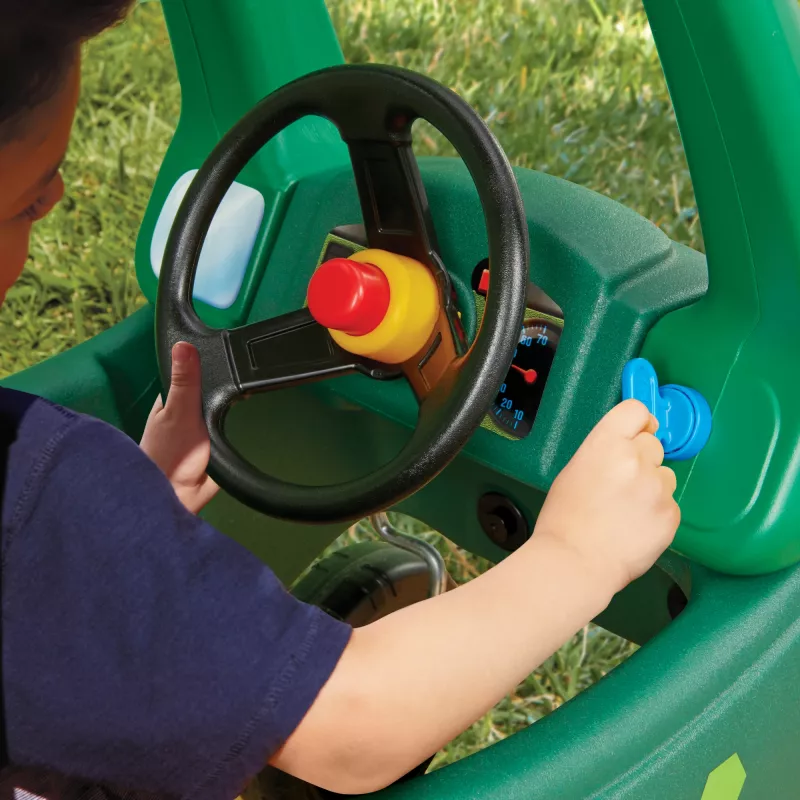 Little Tikes Cozy Coupe Dino, 1,5 vuotta, 4 pyörää, muovi, musta, vihreä