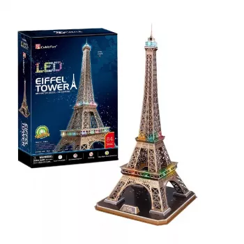 3D-palapeli CubicFun Eiffel-torni LED