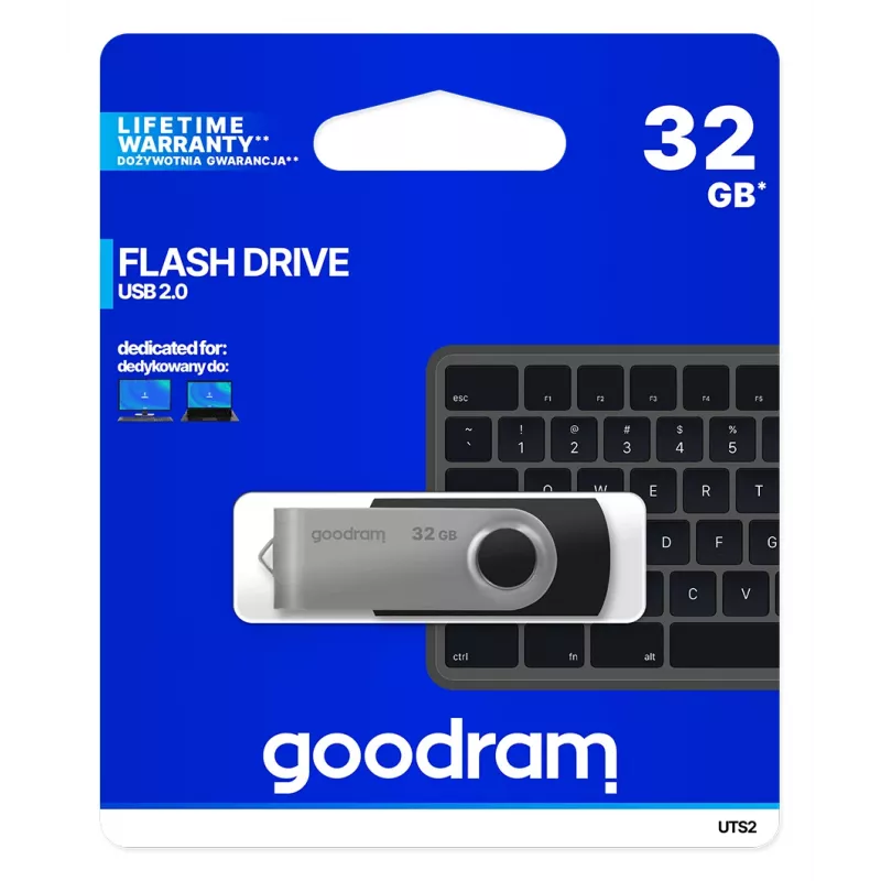 Goodram UTS2 USB-muistitikku 32 GB USB Type-A 2.0 musta