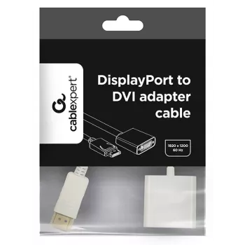GEMBIRD DisplayPort-HDMI-sovitinkaapeli – valkoinen
