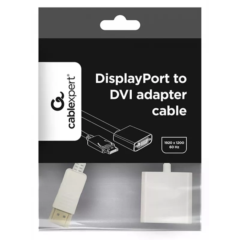 GEMBIRD DisplayPort-HDMI-sovitinkaapeli – valkoinen