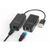 DIGITUS USB-jatko USB 2.0 Cat5/5e/6-kaapelilla (UTP STP tai SFT) jopa 50 m