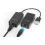 DIGITUS USB-jatko USB 2.0 Cat5/5e/6-kaapelilla (UTP STP tai SFT) jopa 50 m