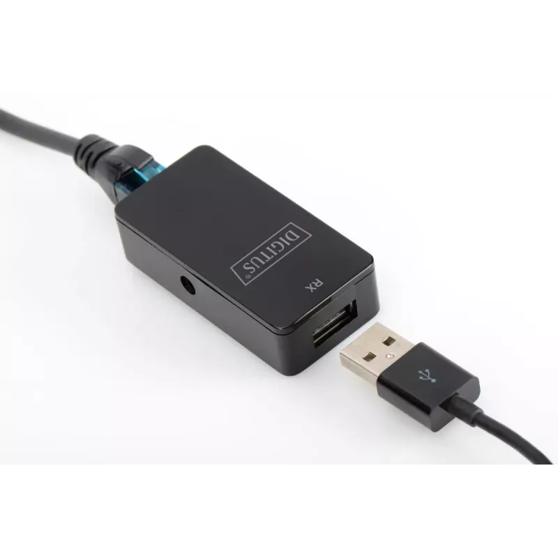 DIGITUS USB-jatko USB 2.0 Cat5/5e/6-kaapelilla (UTP STP tai SFT) jopa 50 m