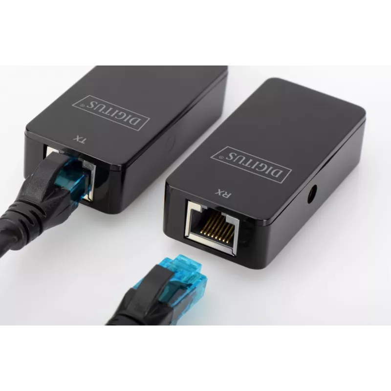 DIGITUS USB-jatko USB 2.0 Cat5/5e/6-kaapelilla (UTP STP tai SFT) jopa 50 m