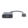 DIGITUS HDMI-VGA-sovitinadapteri Type-A - VGA (D-Sub) -liitäntä, 3,5 mm:n audiokanta, musta