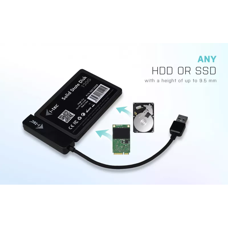 HDD/SSD-kotelo i-tec MySafe USB 3.0 Easy 2,5