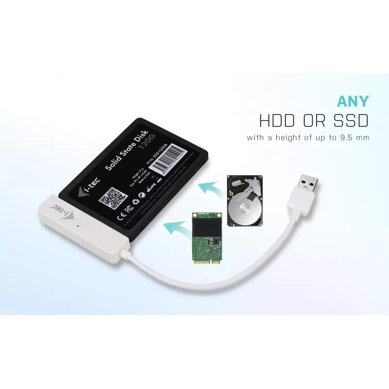 HDD/SSD-kotelo i-tec MySafe USB 3.0 Easy 2,5