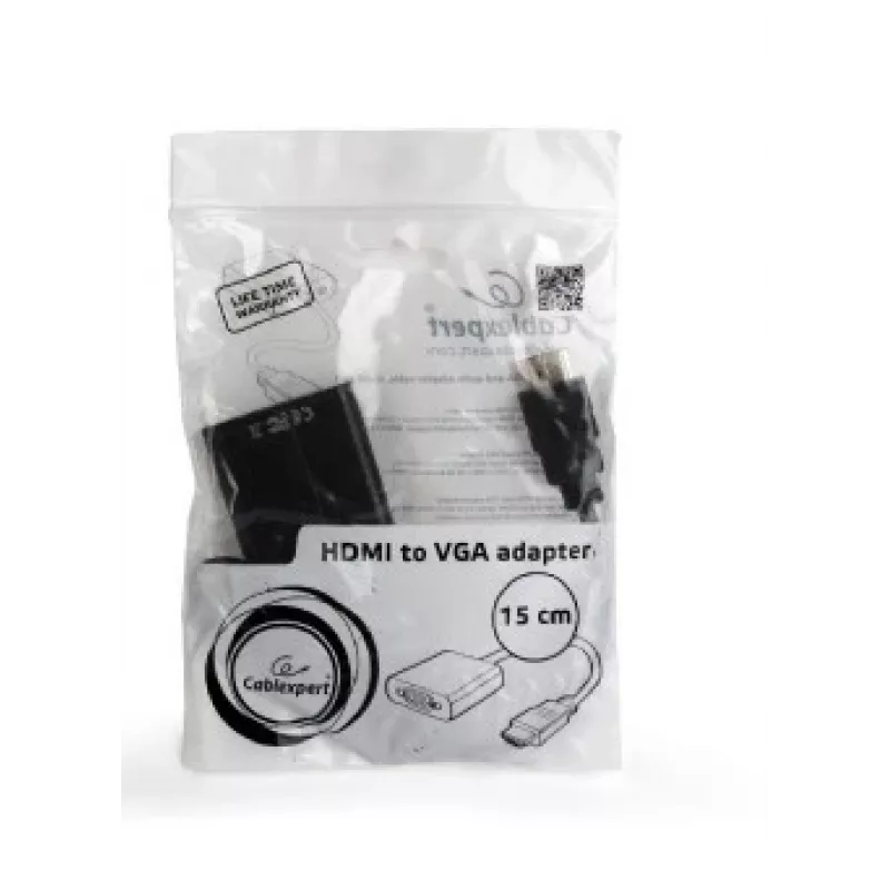 GEMBIRD HDMI - VGA-adapterikaapeli, yksiliitäntäinen musta