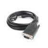 GEMBIRD HDMI - VGA ja audio -adapterikaapeli, yksiliitäntäinen, 1,8 m - musta