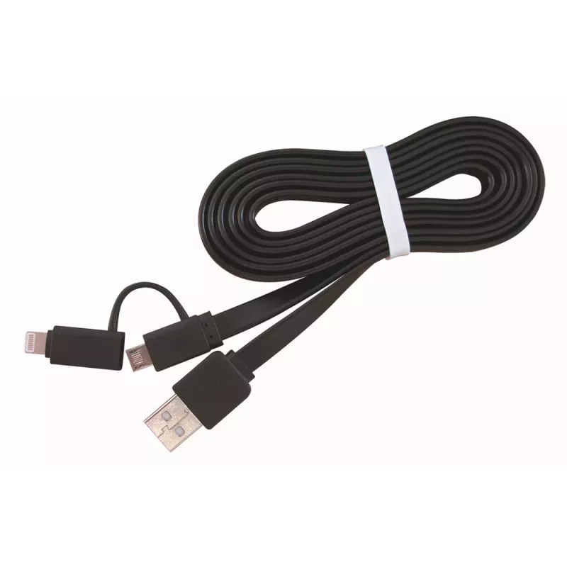 GEMBIRD USB - Apple Lightning ja Micro-USB latausyhdistelmäkaapeli 1 m - musta