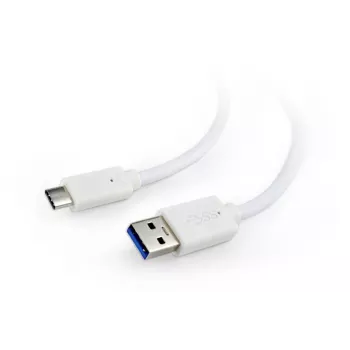 GEMBIRD USB 3.0 AM - Type-C -kaapeli (AM/CM) 1 m - valkoinen