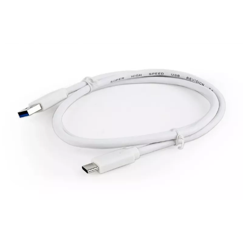 GEMBIRD USB 3.0 AM - Type-C -kaapeli (AM/CM) 1 m - valkoinen