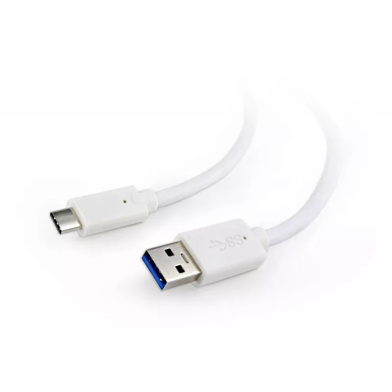 GEMBIRD USB 3.0 AM - Type-C -kaapeli (AM/CM) 1 m - valkoinen