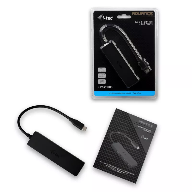 i-tec Advance USB-C ohut passiivinen HUB 4 porttia