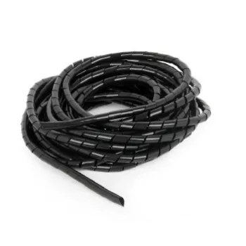 GEMBIRD 12 mm spiraalikaapelinsuoja, 10 m – musta