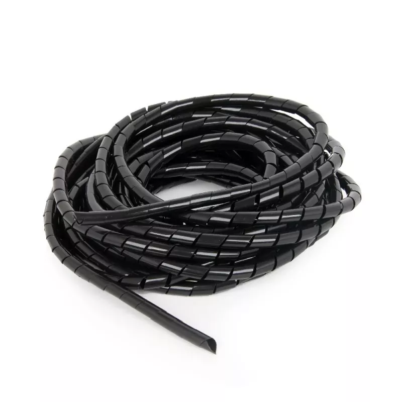 GEMBIRD 12 mm spiraalikaapelinsuoja, 10 m – musta