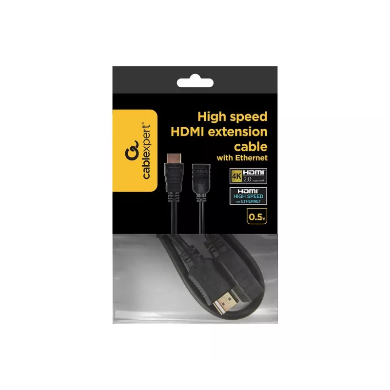 GEMBIRD High-Speed HDMI-jatkokaapeli Ethernetillä, 50 cm