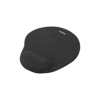 Hiirimatto NATEC Marmot musta geelirannetuella, kangaspinta 245×225×22 mm