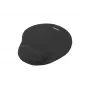 Hiirimatto NATEC Marmot musta geelirannetuella, kangaspinta 245×225×22 mm