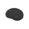 Hiirimatto NATEC Marmot musta geelirannetuella, kangaspinta 245×225×22 mm