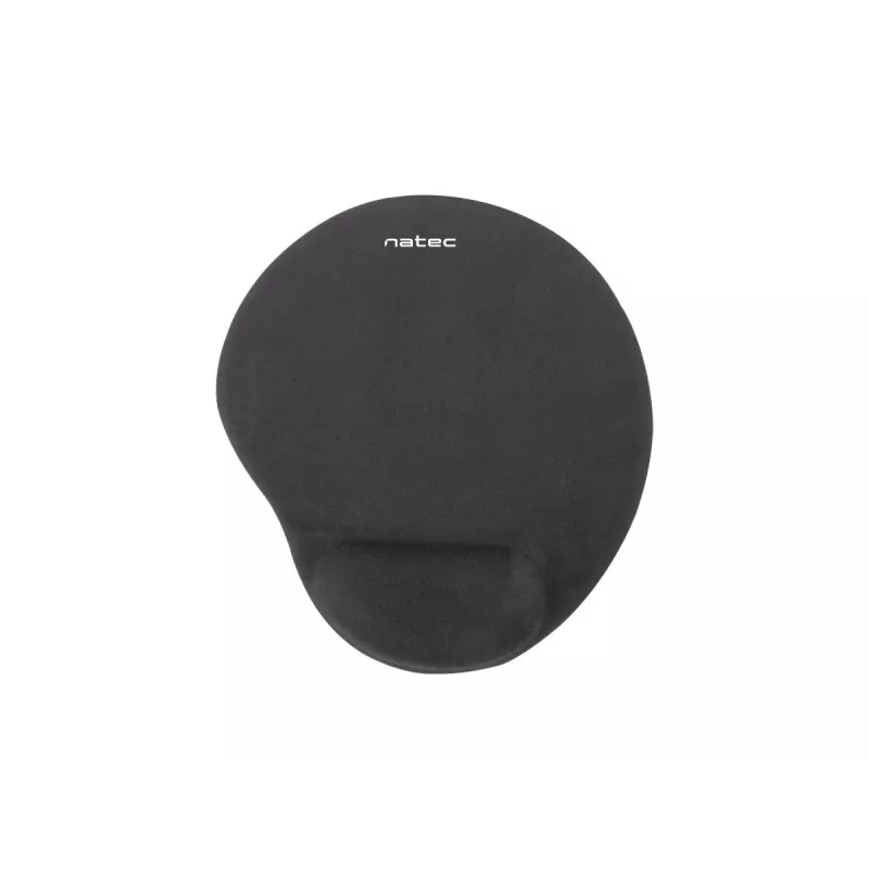 Hiirimatto NATEC Marmot musta geelirannetuella, kangaspinta 245×225×22 mm