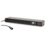 APC NetShelter Switched Rack PDU, 1U, 1PH, 2,3 kW 230 V 10 A tai 2,5 kW 208 V 12 A, 8 C13-lähtöä, C14-kaapeli