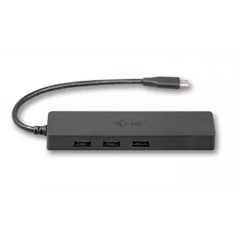 i-tec Advance USB-C ohut passiivinen keskitin 3 porttia + Gigabit Ethernet -sovitin