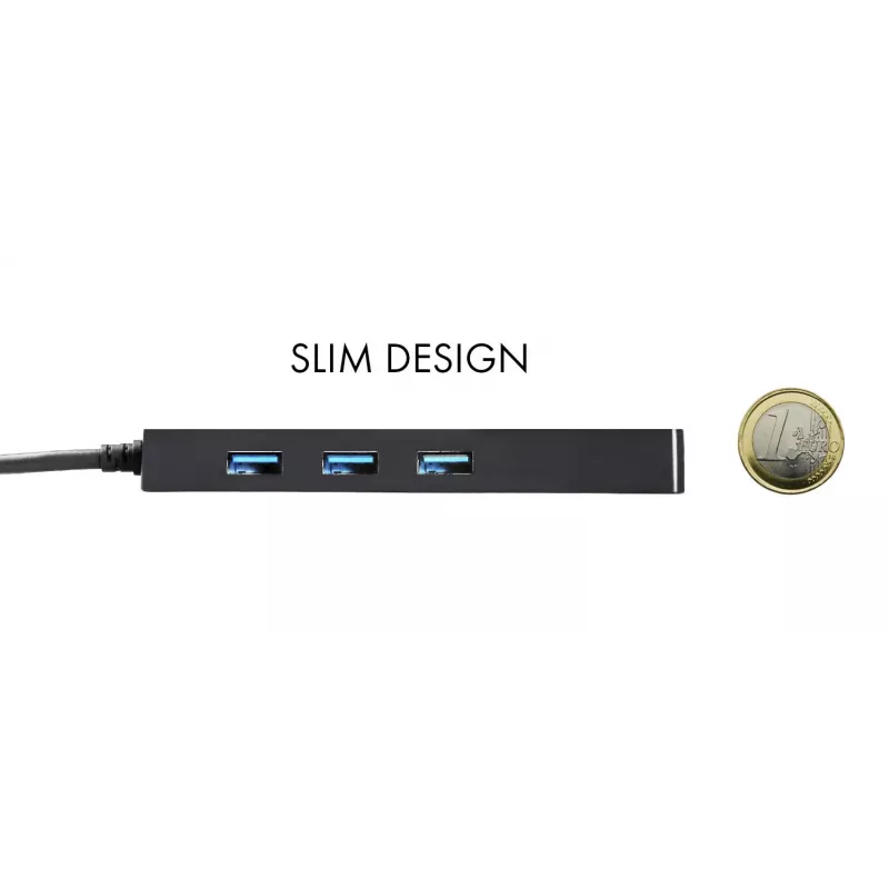 i-tec Advance USB-C ohut passiivinen keskitin 3 porttia + Gigabit Ethernet -sovitin