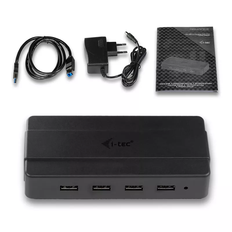 i-tec USB 3.0 Charging HUB 4 porttia virtalähde USB 3.2 Gen 1 Type-B