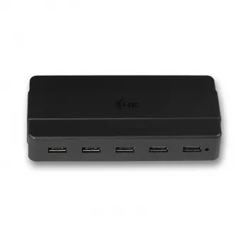 i-tec USB 3.0 Charging HUB 7 porttia virtasovitin USB 3.2 Gen 1 Type-B