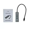 i-tec Metal USB-C keskitin 3 porttia + Gigabit Ethernet -sovitin